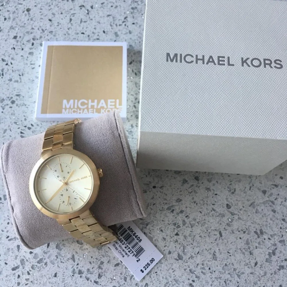 NEW Michael Kors MK3593 Gold Garner Watch